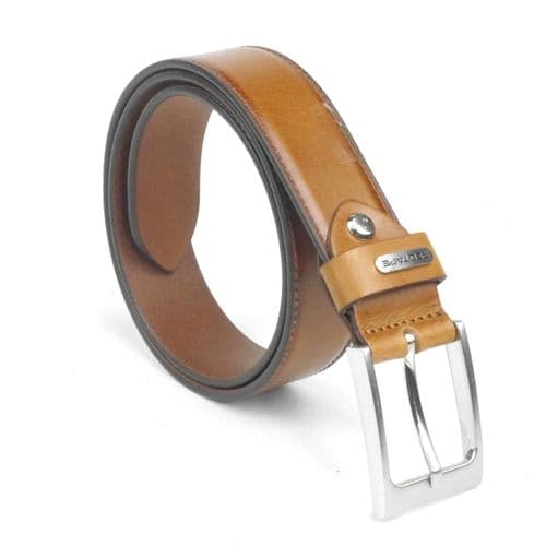 Red Tape - Mens Leather Belt Tan
